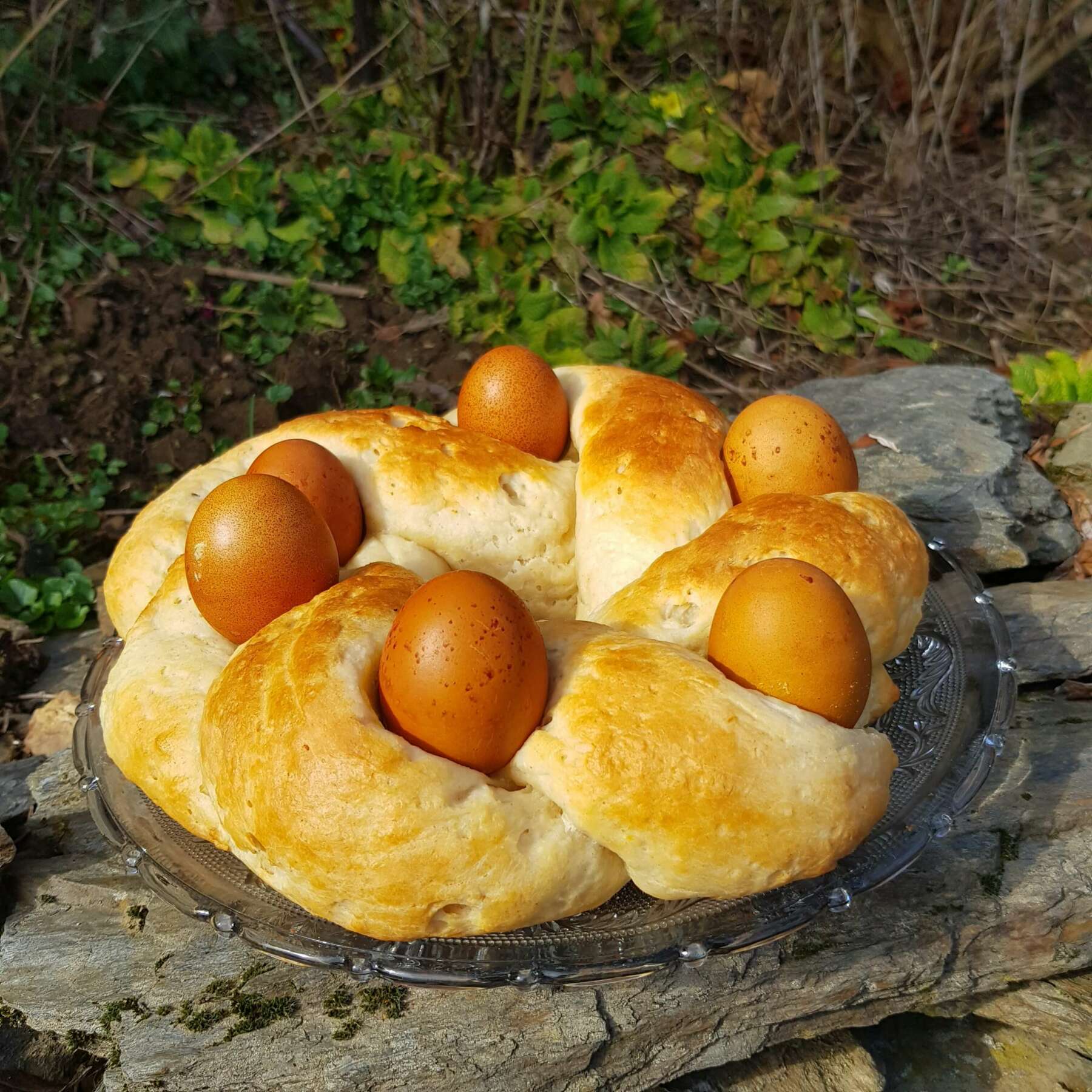 Rezepte | Osterkranz aus Quark-Öl Teig